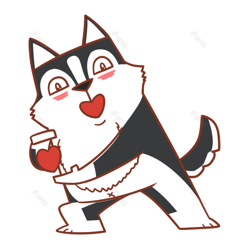 卡通图片,宠物狗元素,动物PNG,手绘动物免抠素材